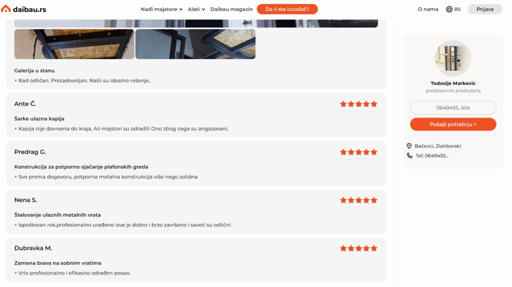 Recenzije i iskustva klijenata M&T Servis